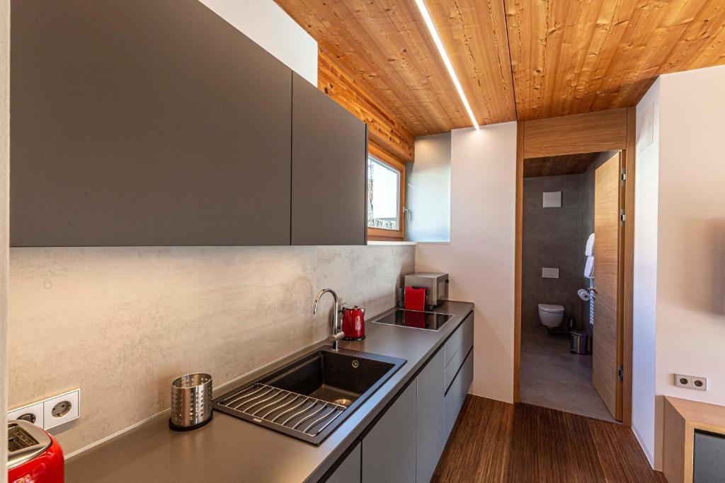 Kuchyňa alebo kuchynka v ubytovaní Kronplatz LOFT Bruneck