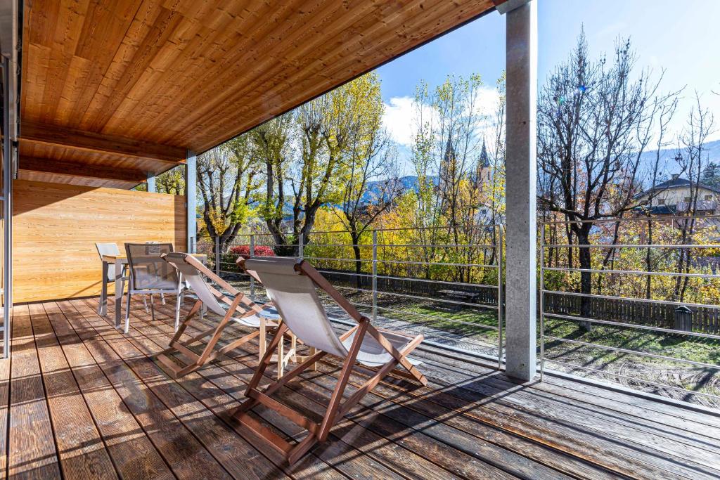 Balkón alebo terasa v ubytovaní Kronplatz LOFT Bruneck
