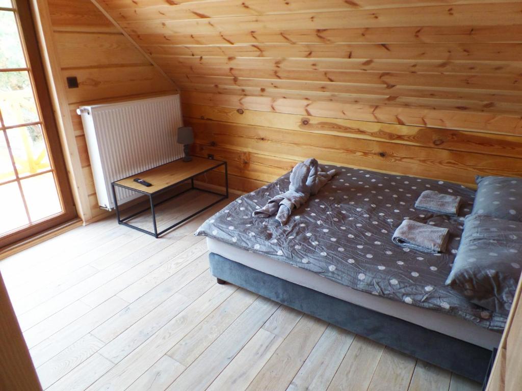 Postel nebo postele na pokoji v ubytování Chata Sosenka