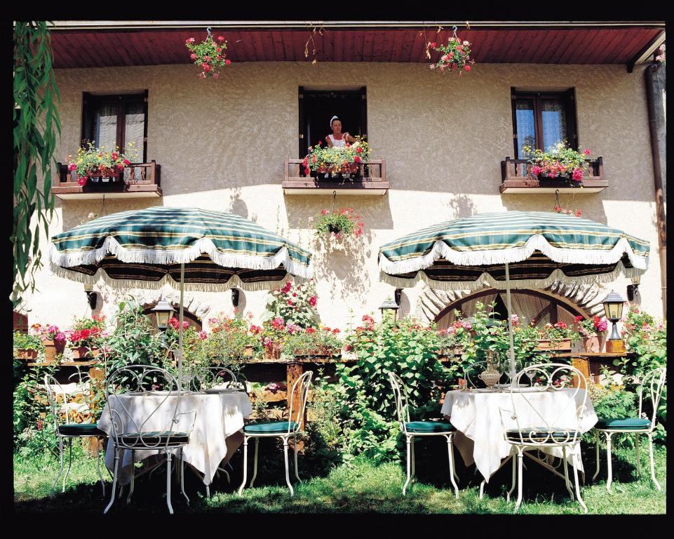 Zahrada ubytování L'Auberge du Choucas