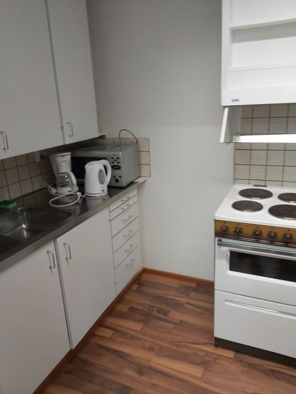 Kuchyň nebo kuchyňský kout v ubytování Ruskalinna Apartments