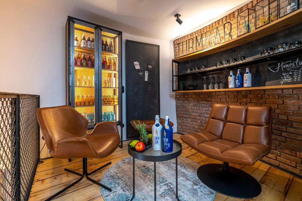 Posezení v ubytování Apart Hotel Wasserturm