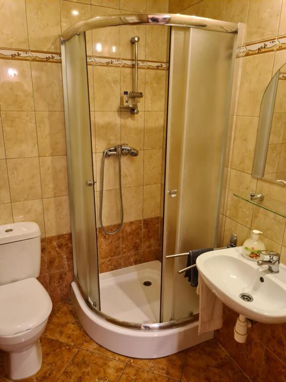 Koupelna v ubytování Zajazd Motel Staropolski