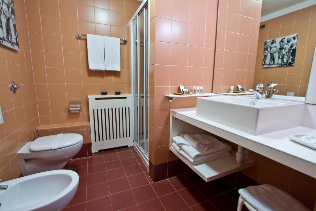 Koupelna v ubytování Hotel Eurorest