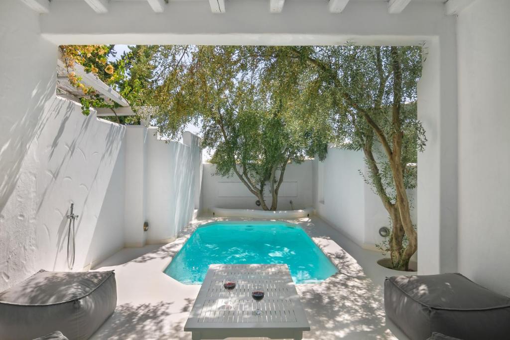 Bazén v ubytování Thalassitra Private Pool Suites nebo v jeho okolí