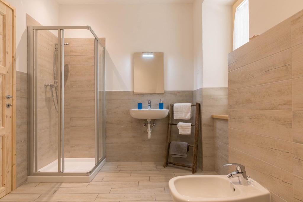 Koupelna v ubytování Casa di Ada