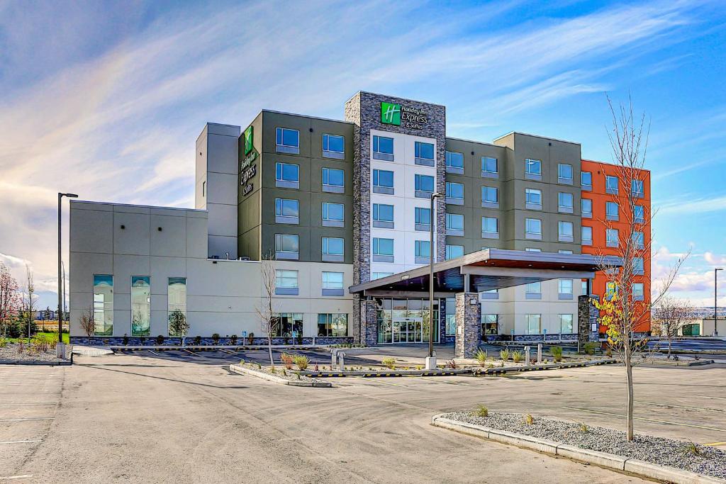 a large building with a lot of windows at Holiday Inn Express & Suites - Calgary Airport Trail NE, an IHG Hotel in Calgary