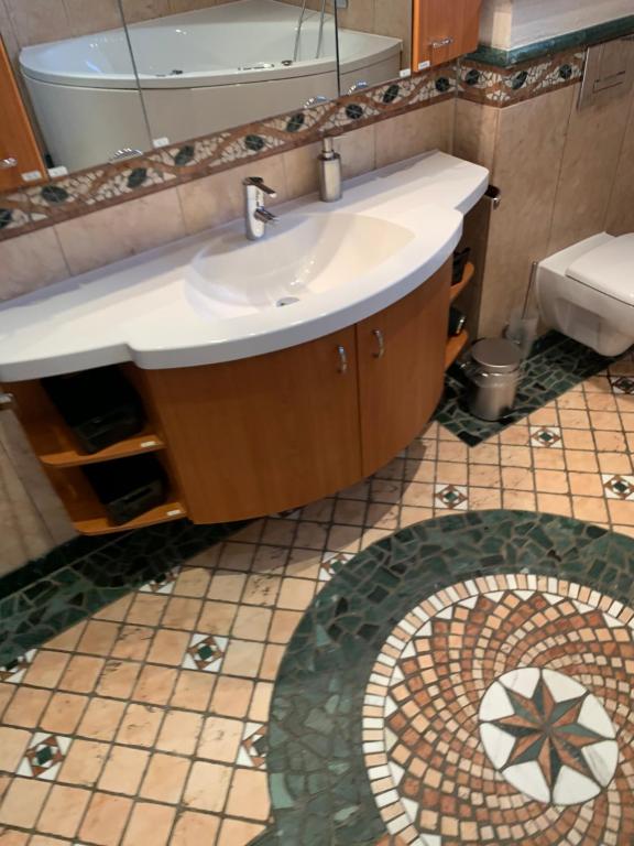 Koupelna v ubytování AschaffApartment 4 Schlafzimmer bis 10 Personen bei Aschaffenburg