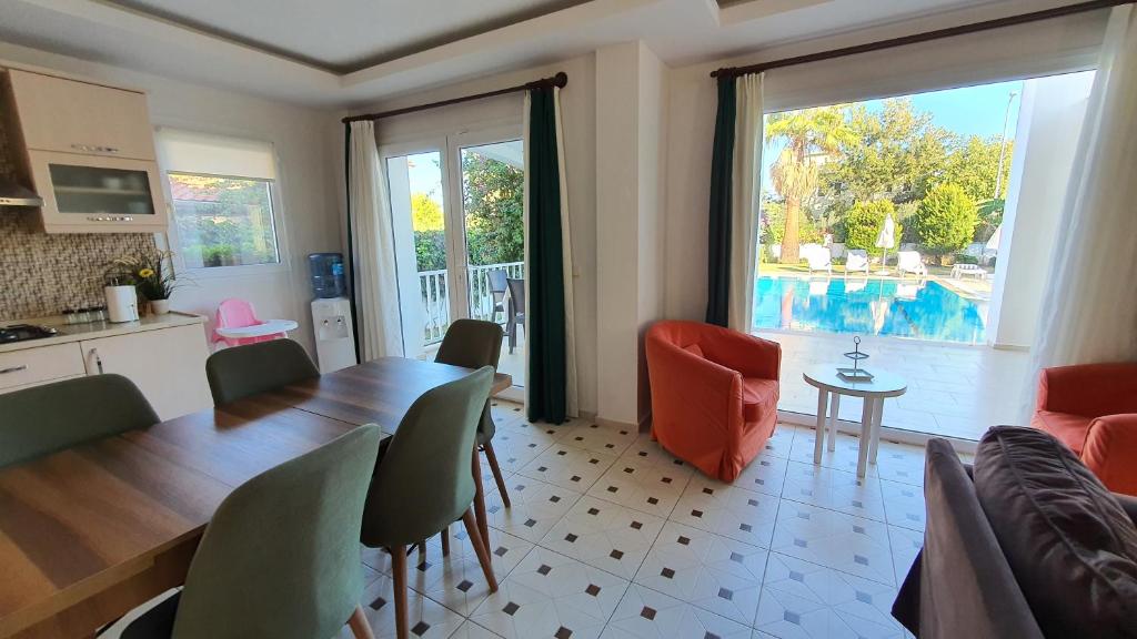 Posezení v ubytování Dalyan Villa Amazon