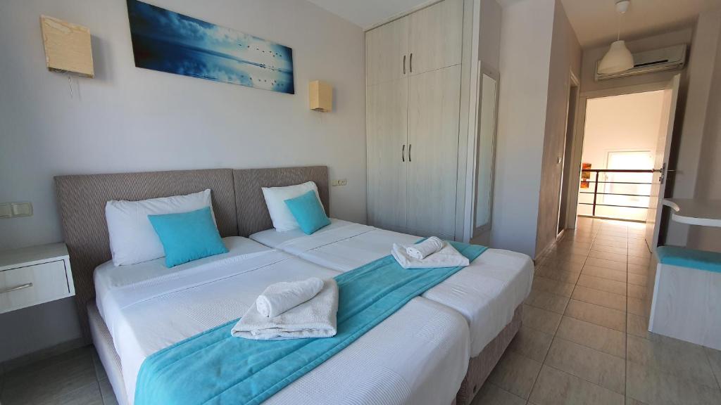 Postel nebo postele na pokoji v ubytování Dalyan Villa Amazon