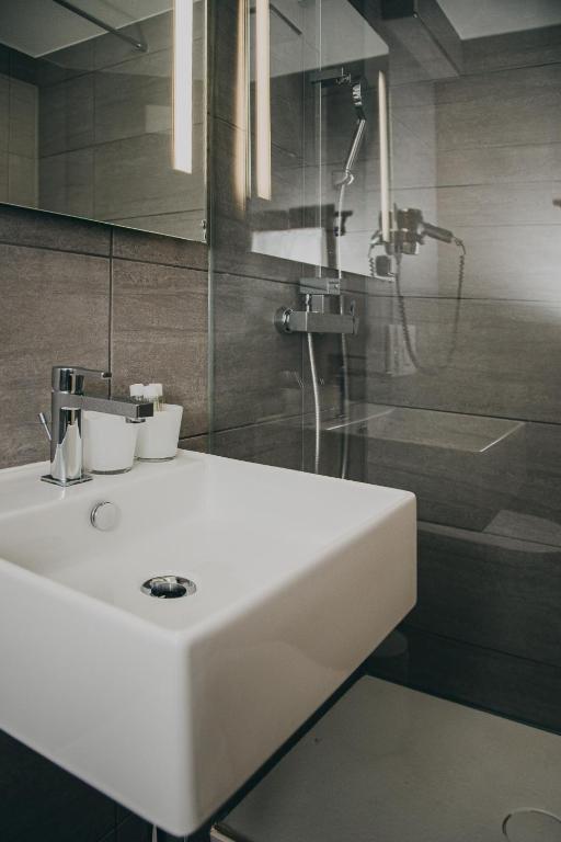 Koupelna v ubytování Hotel Dakota