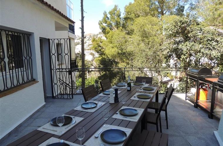Balkón nebo terasa v ubytování VILLA ALMADRABA PARA 16 PERSONAS