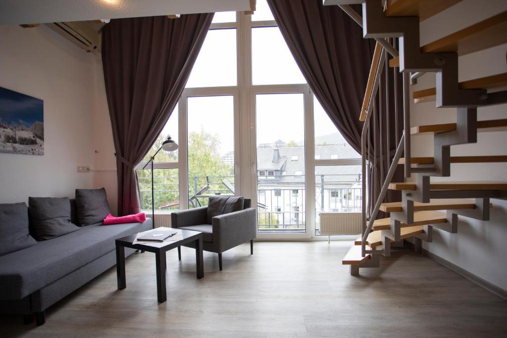 Posezení v ubytování Das Loft Hotel Willingen