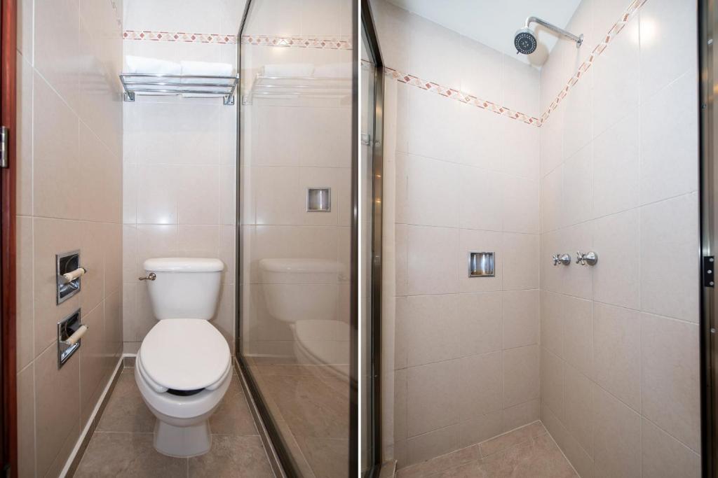 Koupelna v ubytování Hotel Senorial