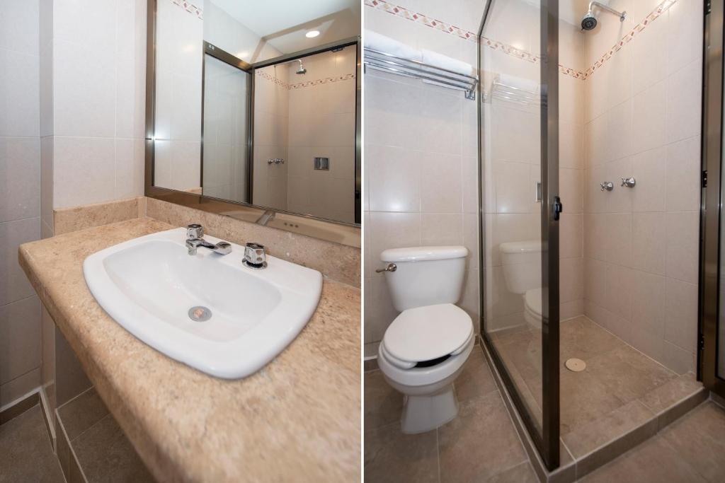 Koupelna v ubytování Hotel Senorial