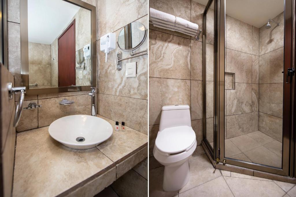 Koupelna v ubytování Hotel Senorial