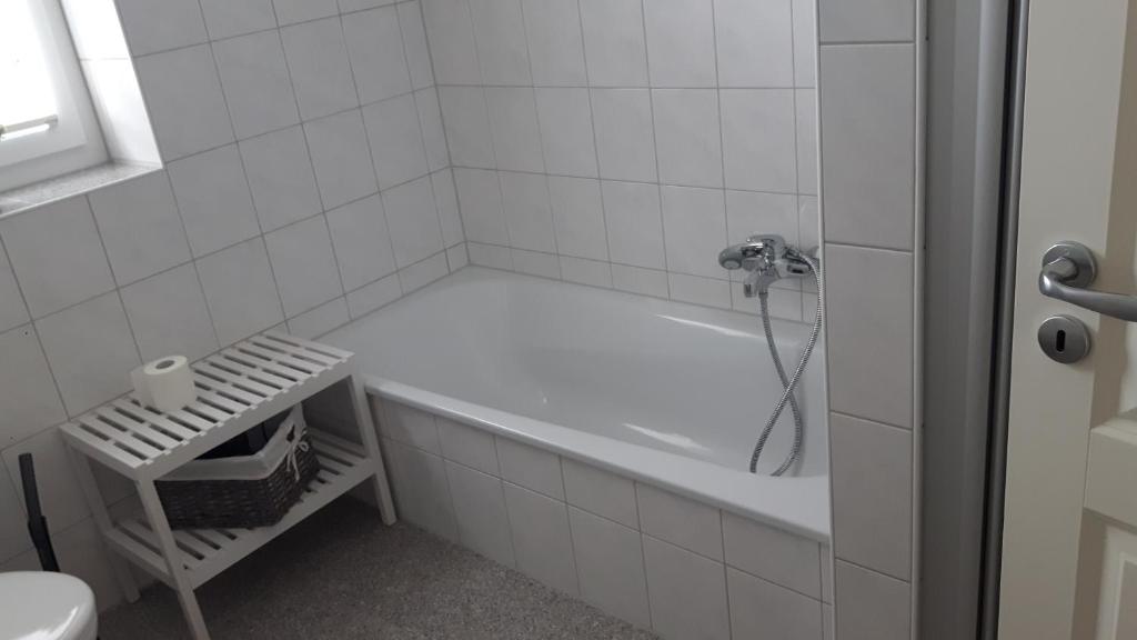 Koupelna v ubytování Urlaub Nord-Ost
