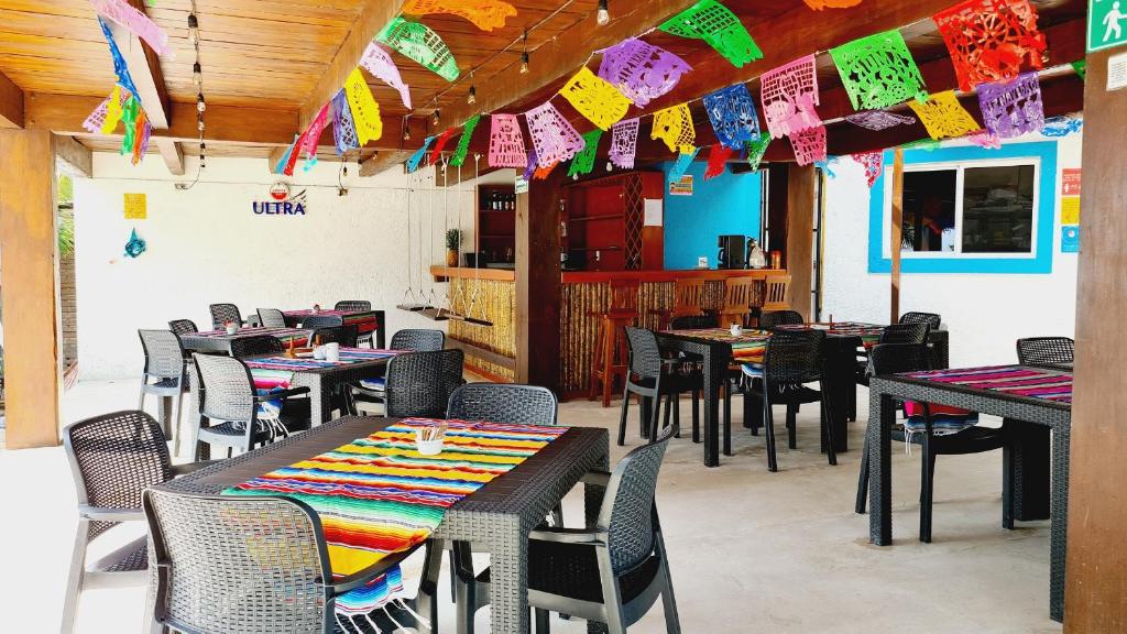 Restaurace v ubytování Hotel Machos Mahahual