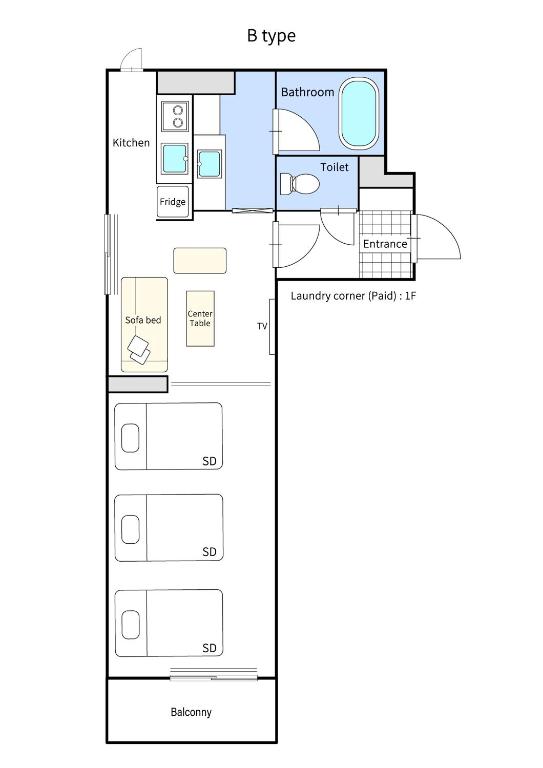 ReLA Higashimatsudo - Apartamento De Una Habitación