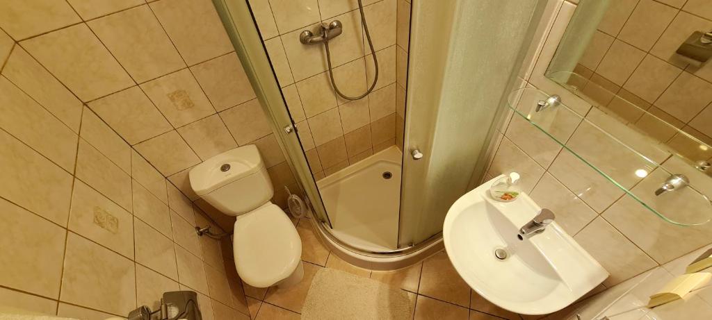 Koupelna v ubytování Zajazd Motel Staropolski