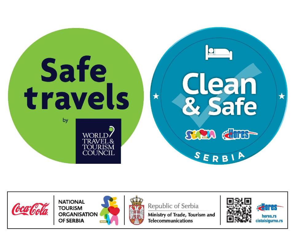 Certifikát, hodnocení, plakát nebo jiný dokument vystavený v ubytování Hotel M