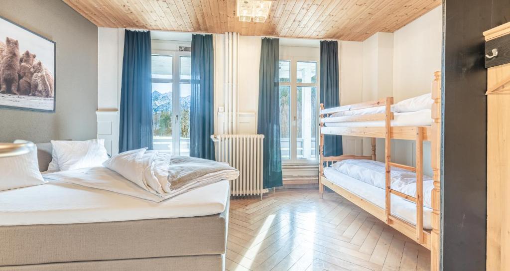 Postel nebo postele na pokoji v ubytování Gasthof Bären