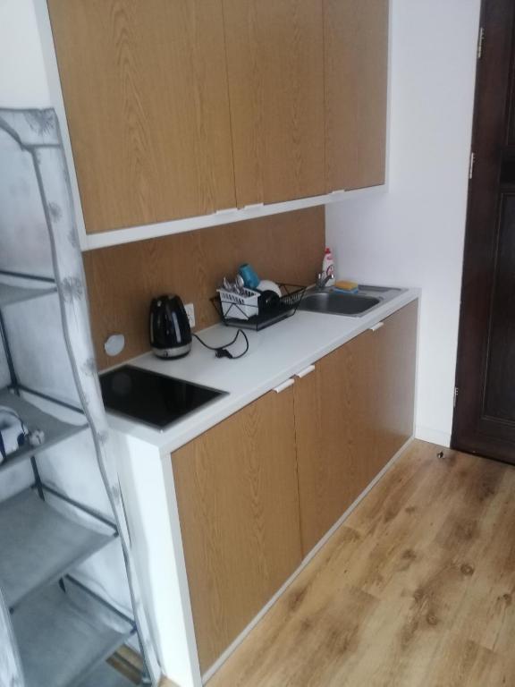 Kuchyňa alebo kuchynka v ubytovaní Apartamenty przy Gimnazjalnej