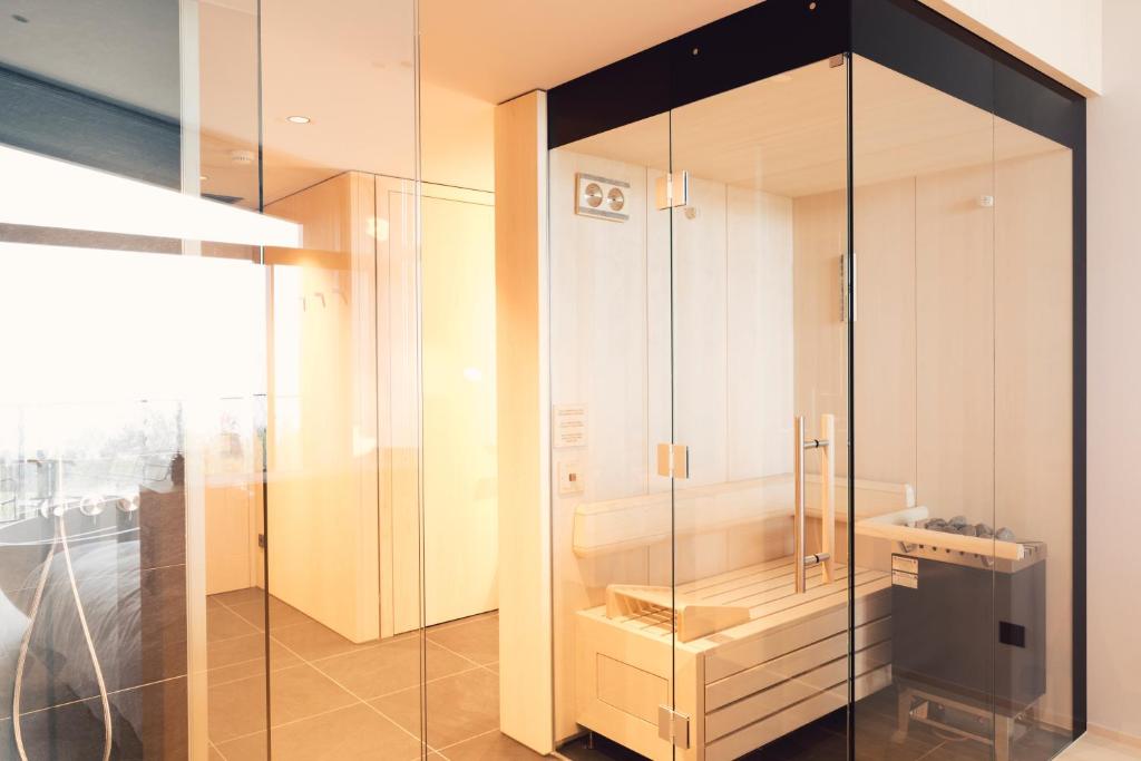 Koupelna v ubytování Hotel Milla Montis