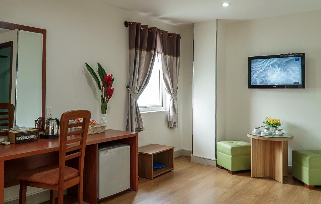 TV a/nebo společenská místnost v ubytování Palago mc Hotel Park View