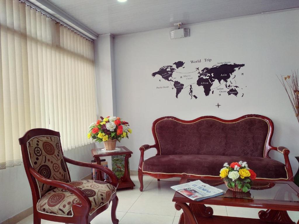 Posezení v ubytování Hotel Confort Bogota