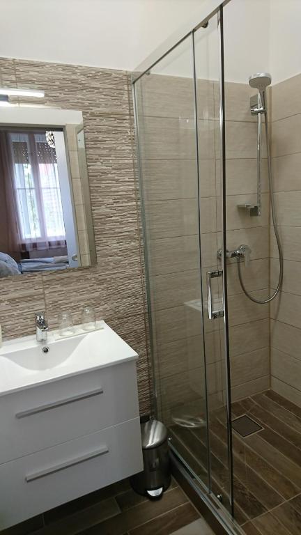 Kúpeľňa v ubytovaní Central Vendégház