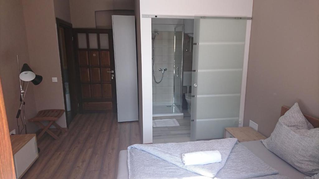 Kúpeľňa v ubytovaní Central Vendégház