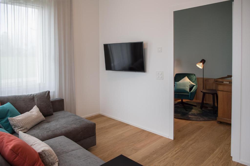 TV a/nebo společenská místnost v ubytování Aparthotel Luzern West