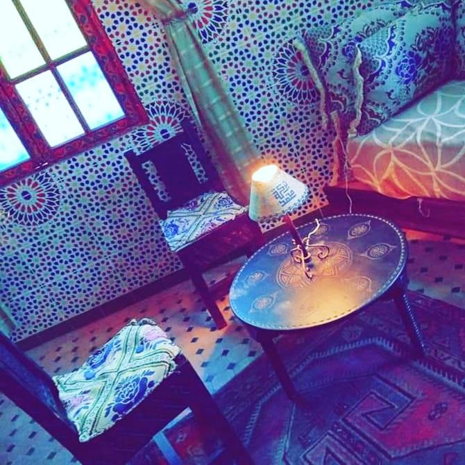 Zona d'estar a Riad Selma