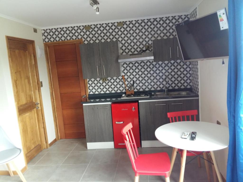 Kuchyň nebo kuchyňský kout v ubytování Lodging Quirinal