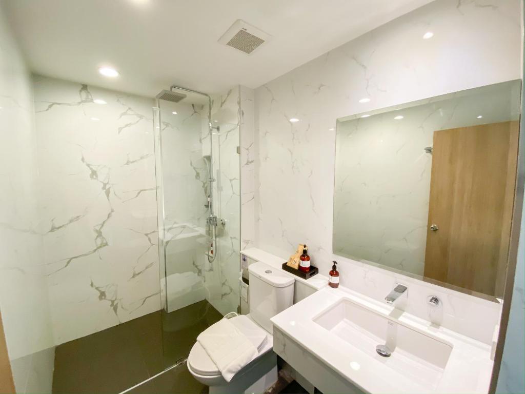 Koupelna v ubytování Hotel Fuse Rayong
