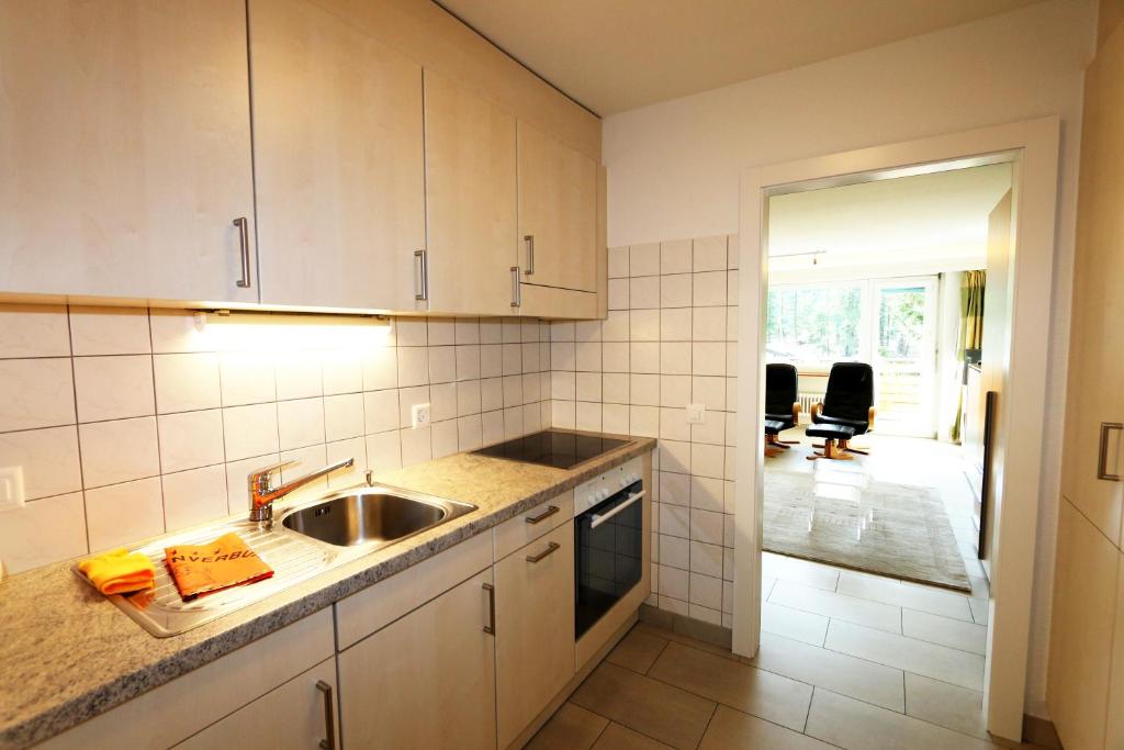 Kuchyň nebo kuchyňský kout v ubytování Haus Cristal