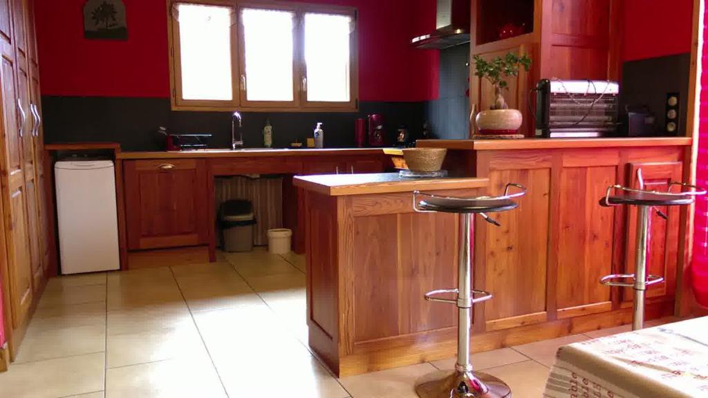 Dapur atau dapur kecil di Gîte des Conquettes