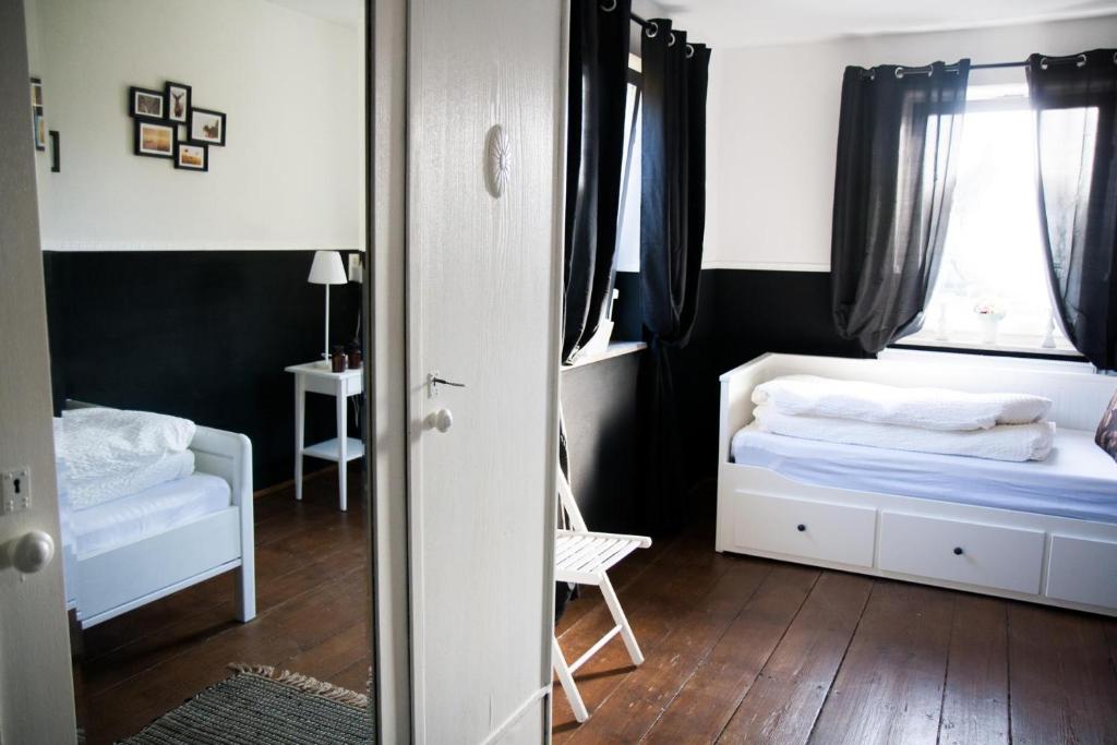 Posteľ alebo postele v izbe v ubytovaní Bauernhaus am Sallingbach