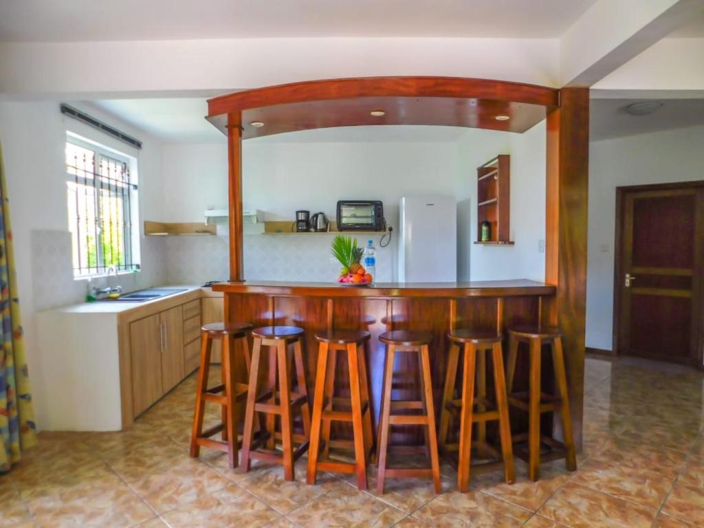 Kuchyň nebo kuchyňský kout v ubytování Tulsi Apartment & Studio