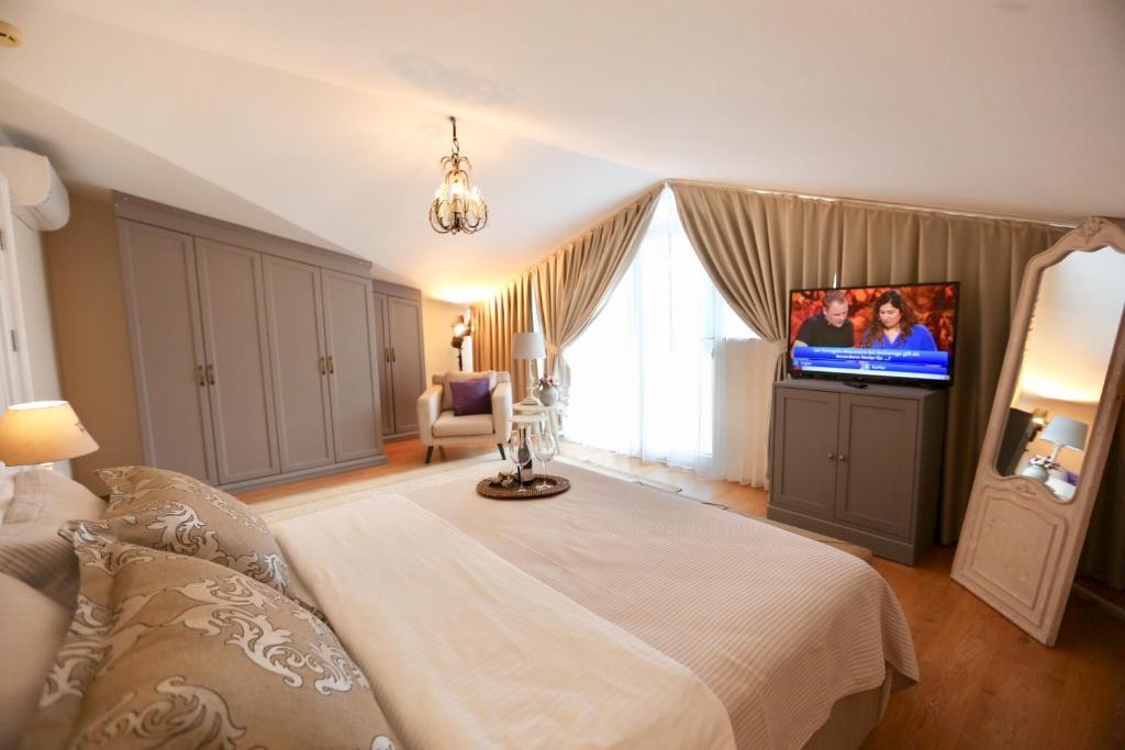 Postel nebo postele na pokoji v ubytování Kemer Residence