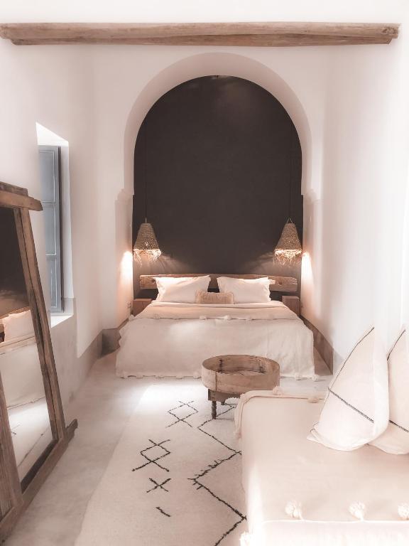 Postel nebo postele na pokoji v ubytování Riad Dar-K