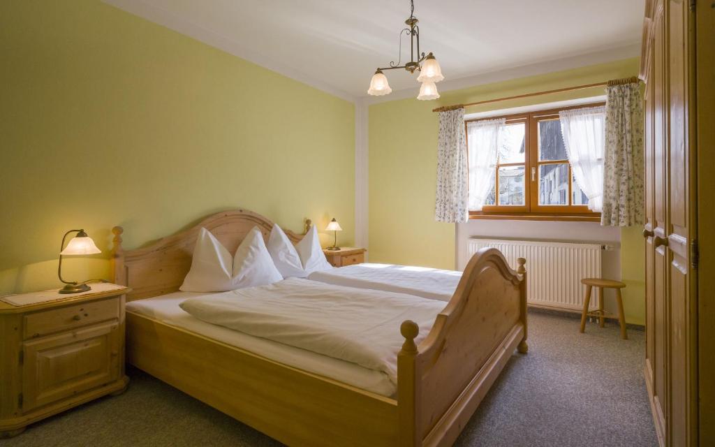 Postel nebo postele na pokoji v ubytování Christophenhof