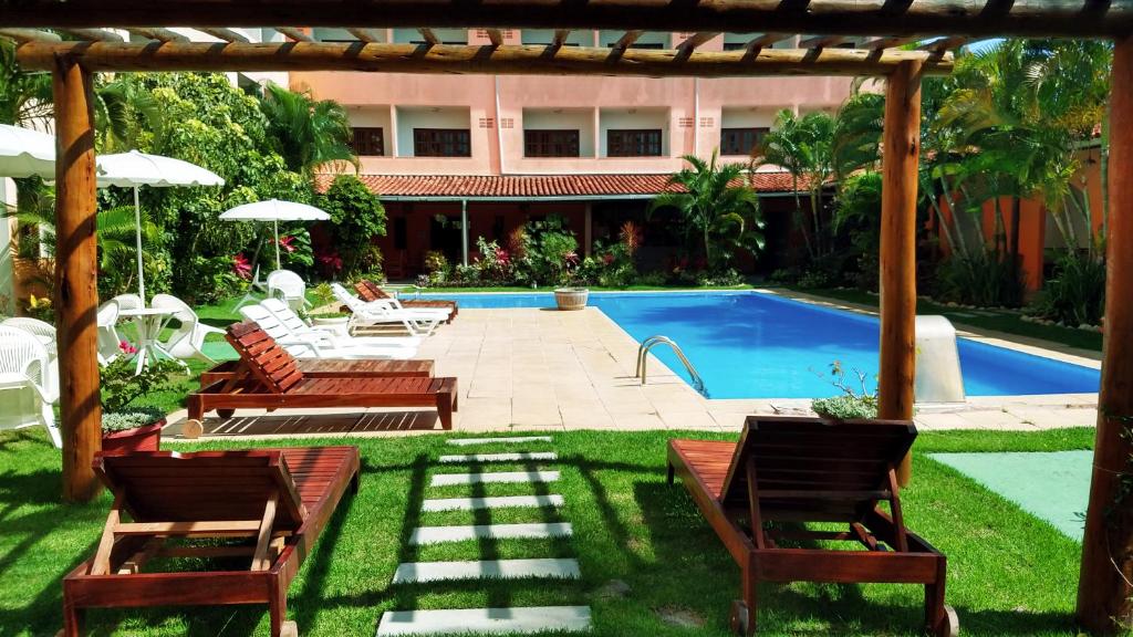 Bazén v ubytování Quiriri Park Hotel nebo v jeho okolí