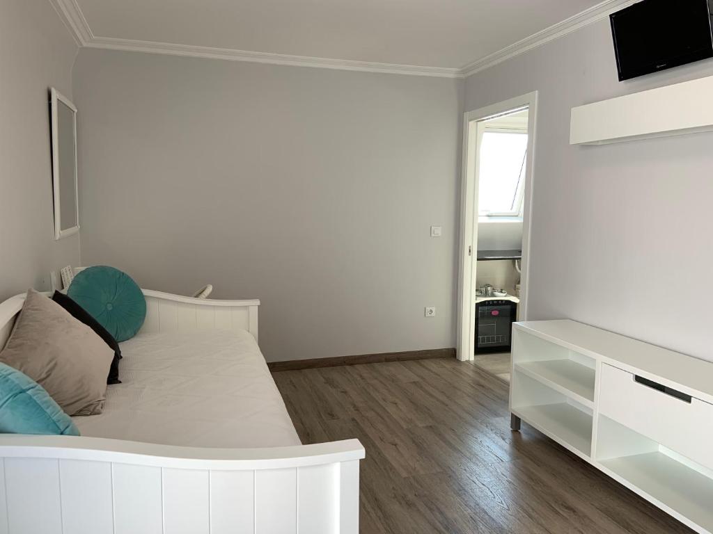 A television and/or entertainment centre at Hostal Antolín