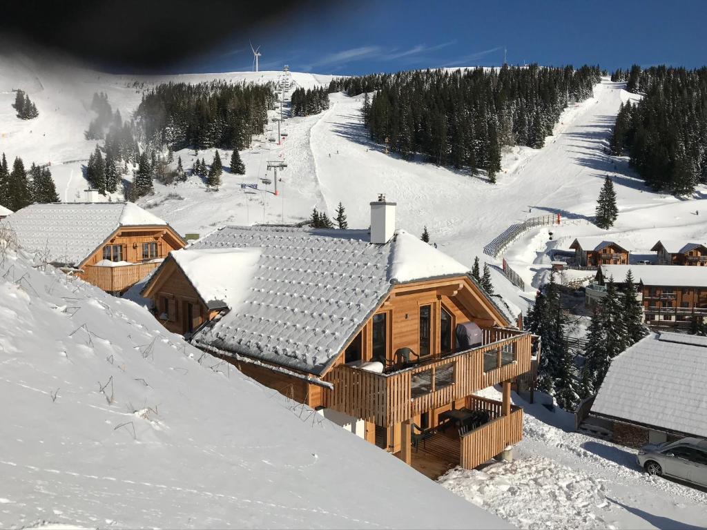Berghütte Murmele v zimě