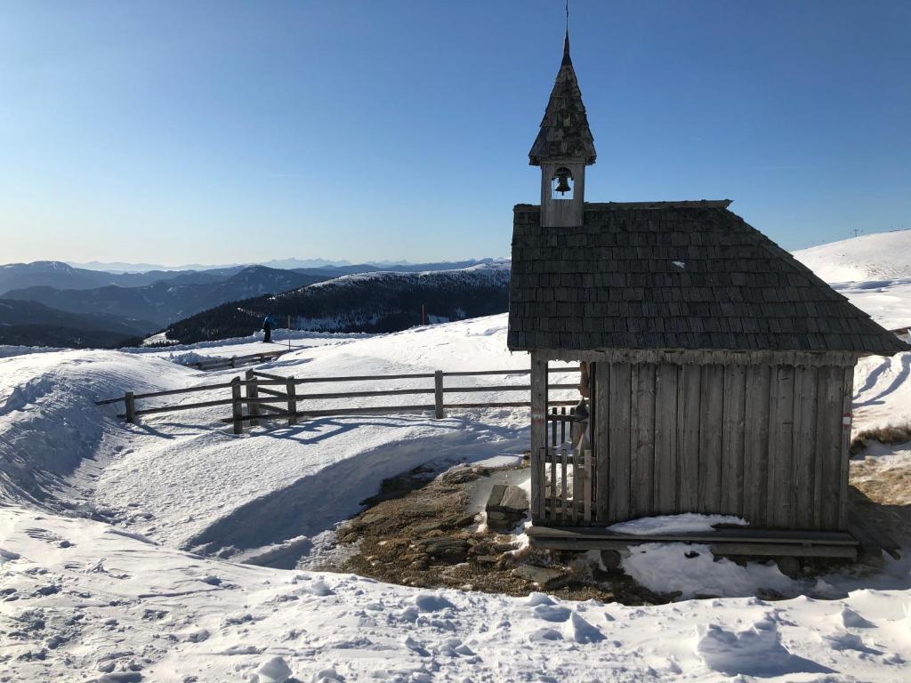 Berghütte Murmele v zimě