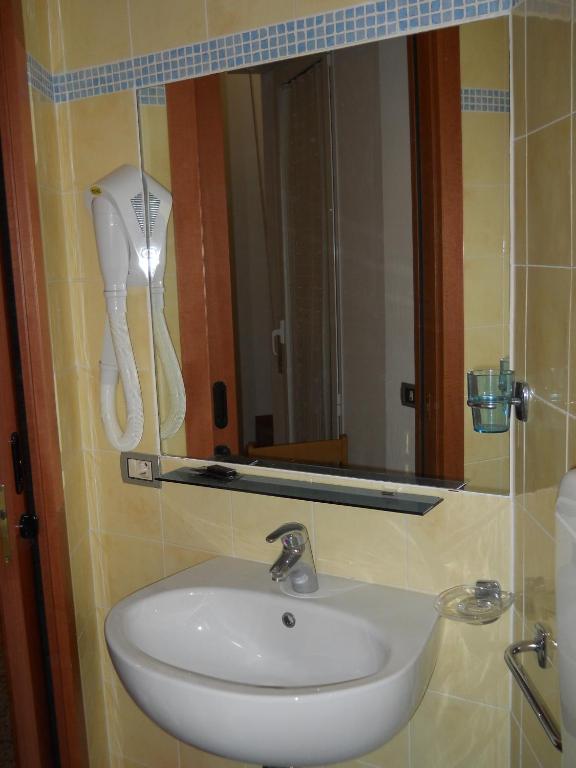 Koupelna v ubytování Hotel Clipper