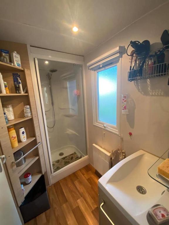 Koupelna v ubytování Camping L'Oasis 5 étoiles à Puget-sur-Argens