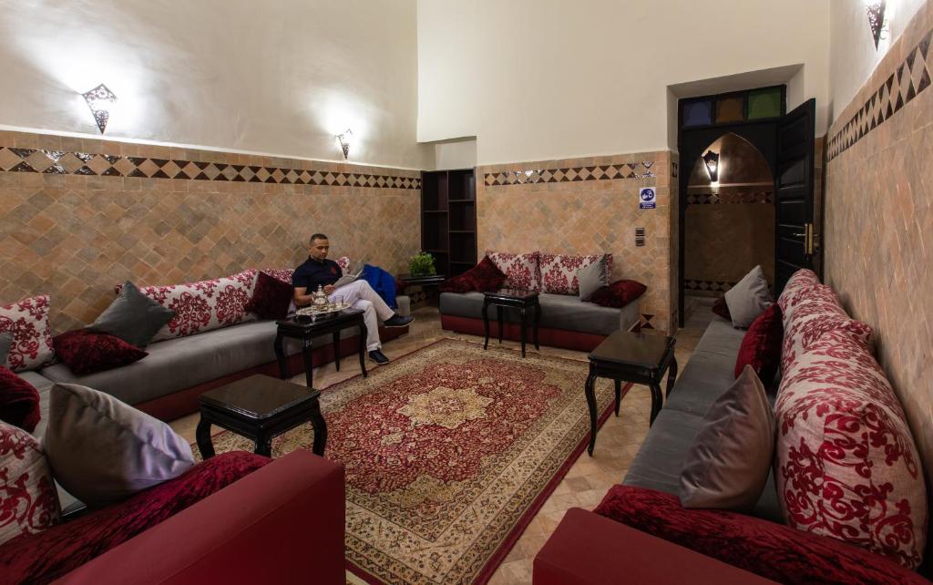 Posezení v ubytování Hotel Toulousain